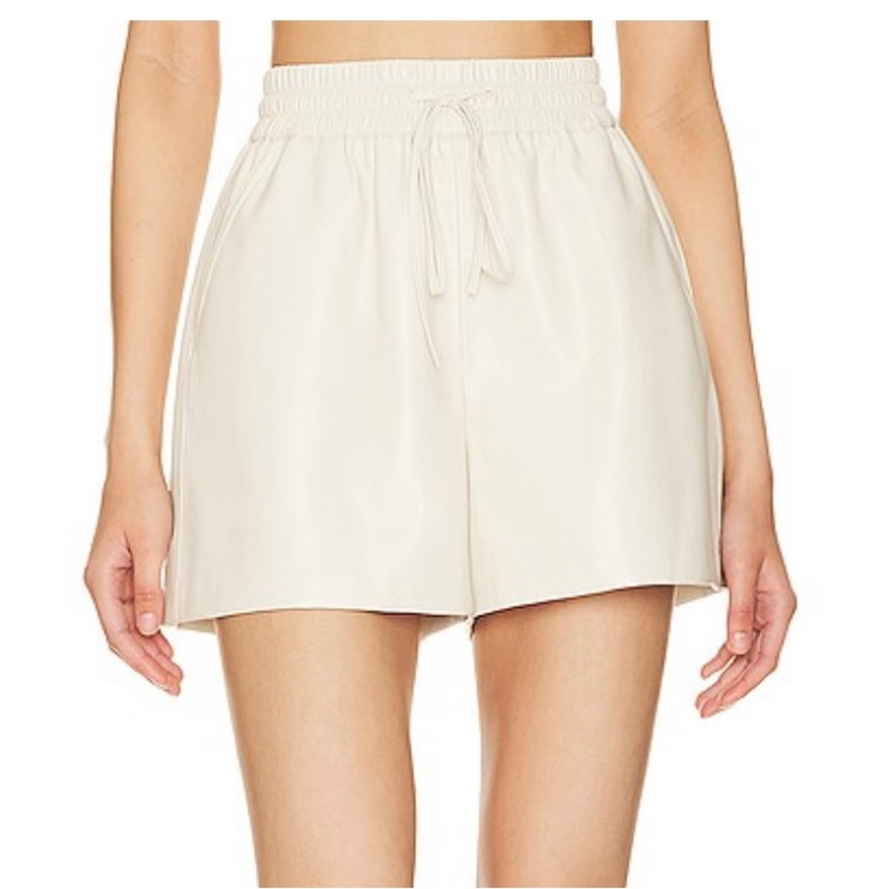 Good American Faux leather shorts